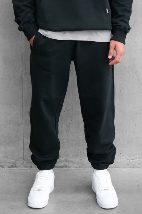 Sustainable Loopback Organic Cotton Bottom - Black