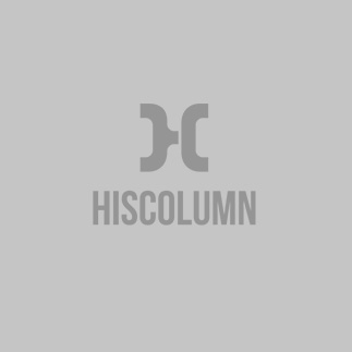 HisColumn Design Puffer Jacket In Navy With Metal Studs