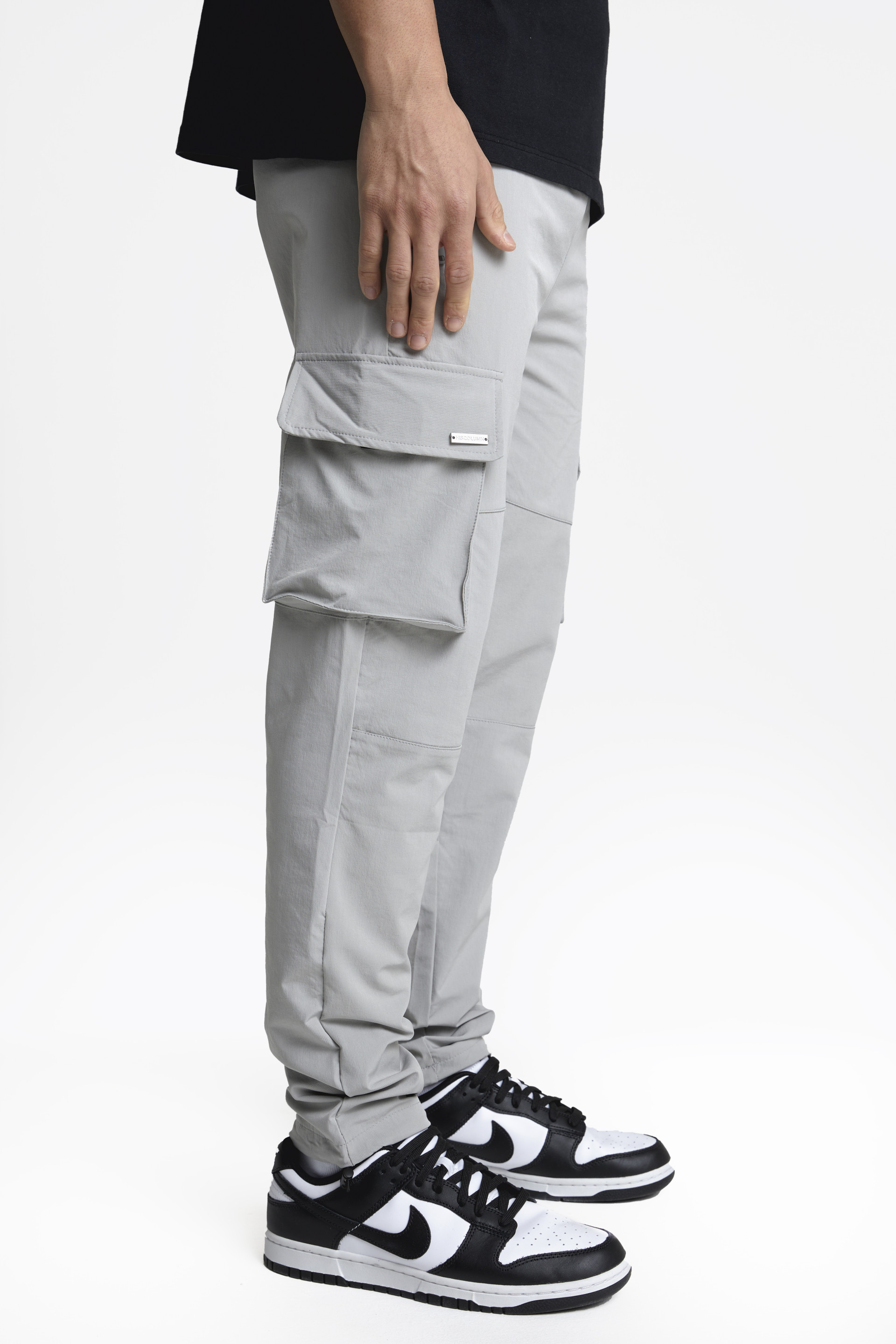 Slim Leg Cargo Pants Grey Men s Clothing Fashion HisColumn