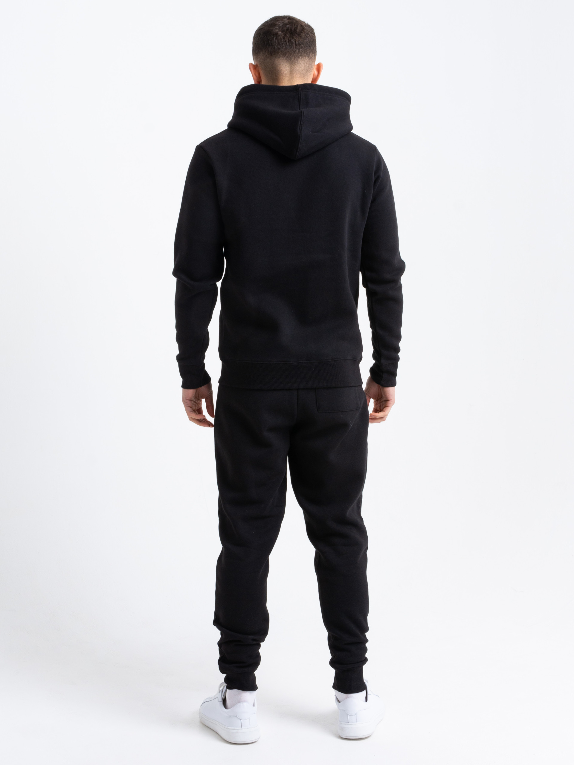 Silver Zip Tracksuit in Black | Men's Clothing & Fashion | HisColumn