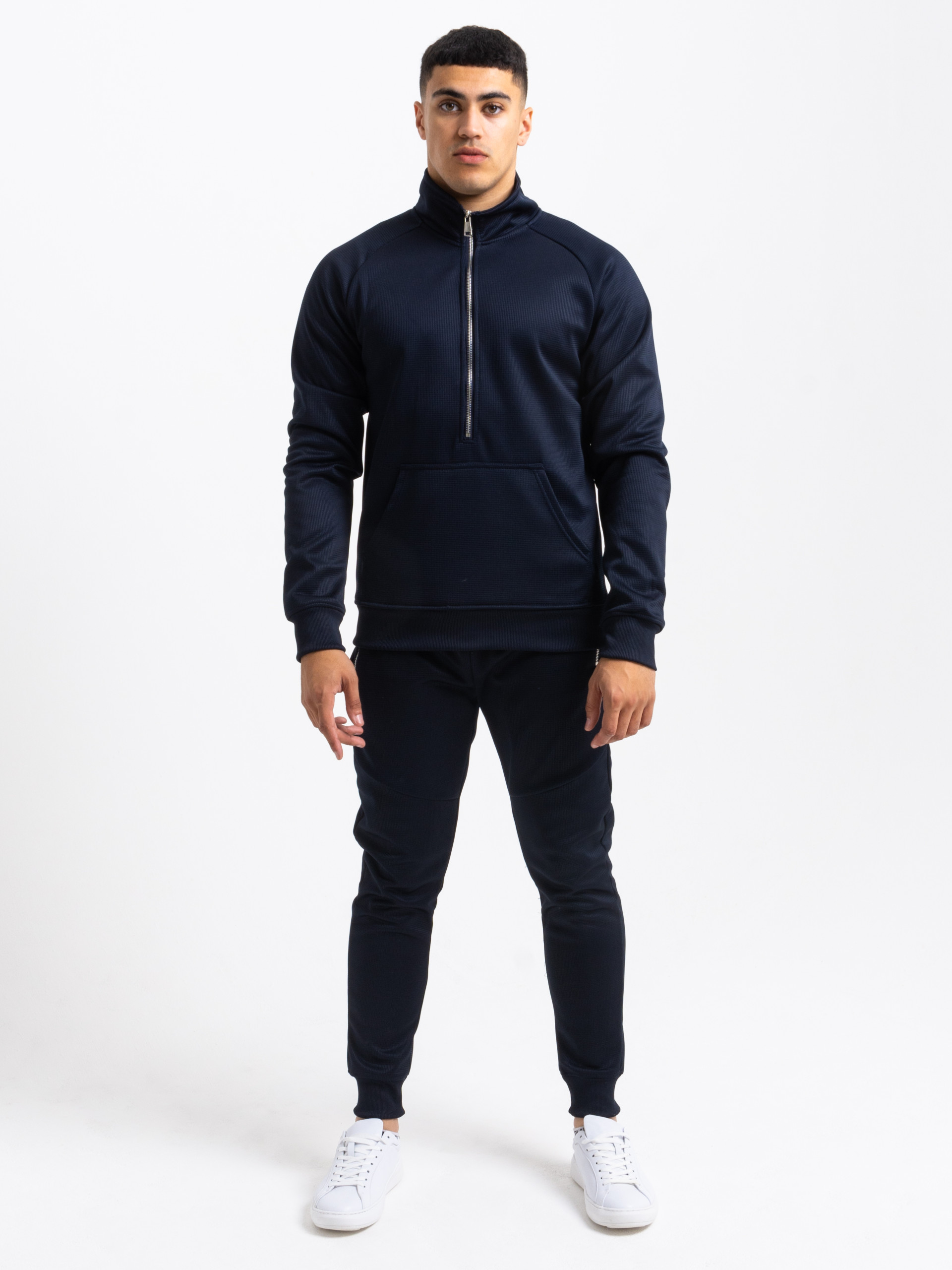 Mens half zip tracksuit on sale
