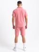 Premium Design Pique Short Set in Pink