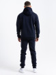 Cotton Chest Zip Tracksuit in Navy