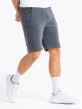 Fleece shorts with reflective zip in Dark Grey