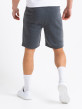 Fleece shorts with reflective zip in Dark Grey