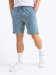 Taupe Shorts in Steel Blue 