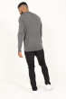 Buttoned Long Sleeve Polo in Grey