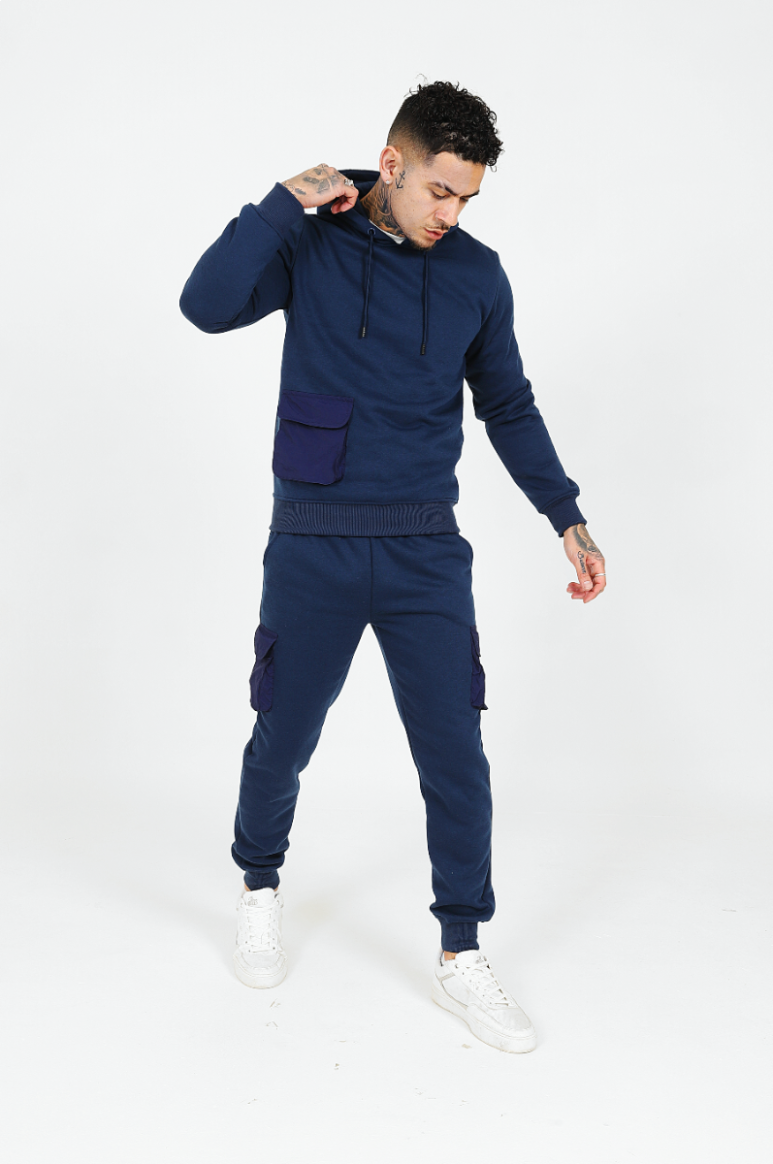 Cargo Tracksuit in Navy Men's Clothing & Fashion HisColumn