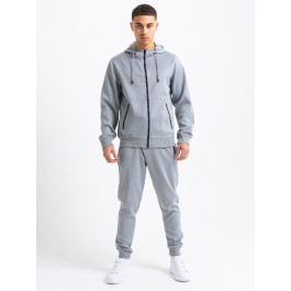 Army Zip Poly Tracksuit in Grey | Men's Clothing & Fashion | HisColumn