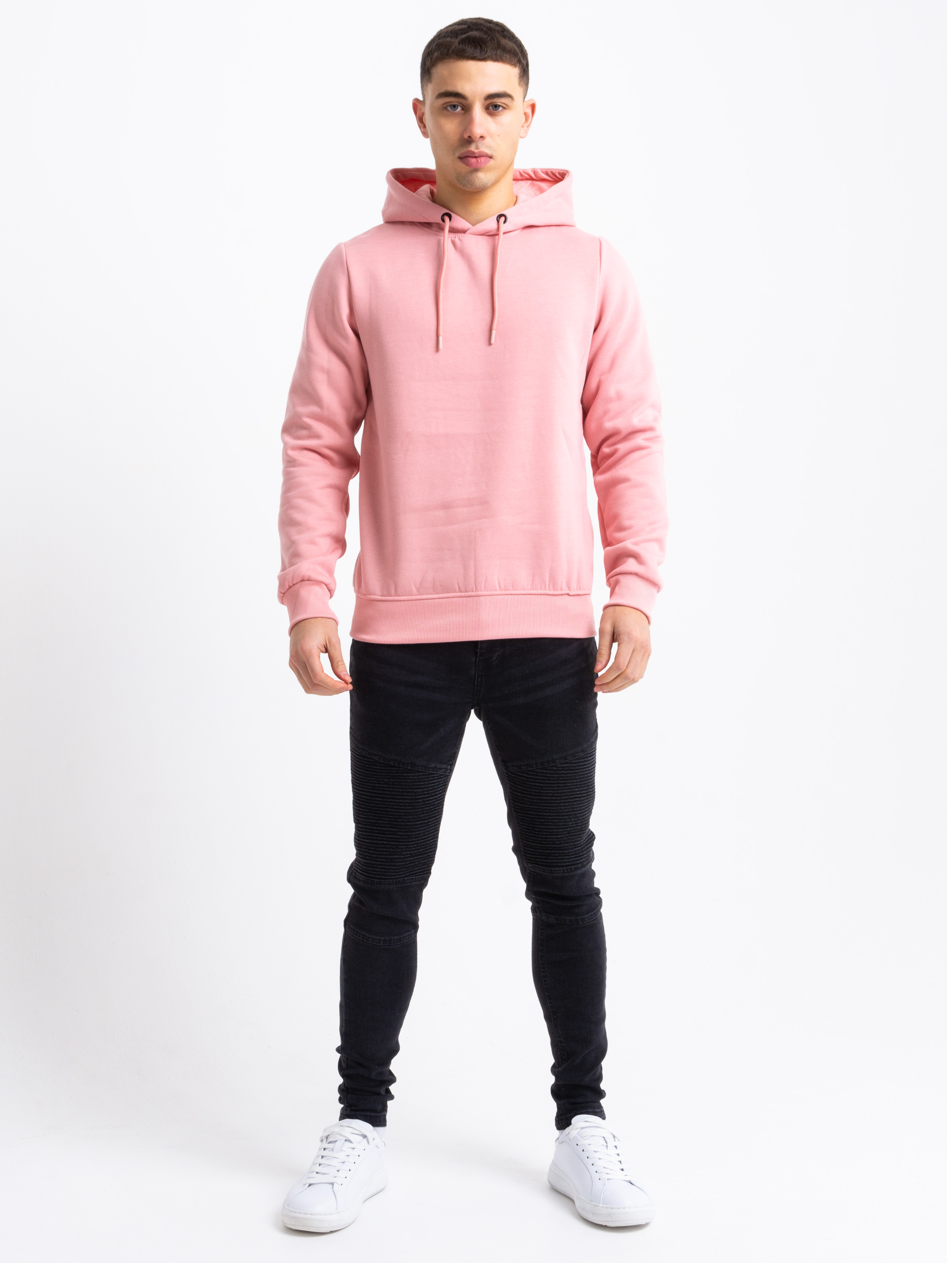 Guy in sales pink hoodie