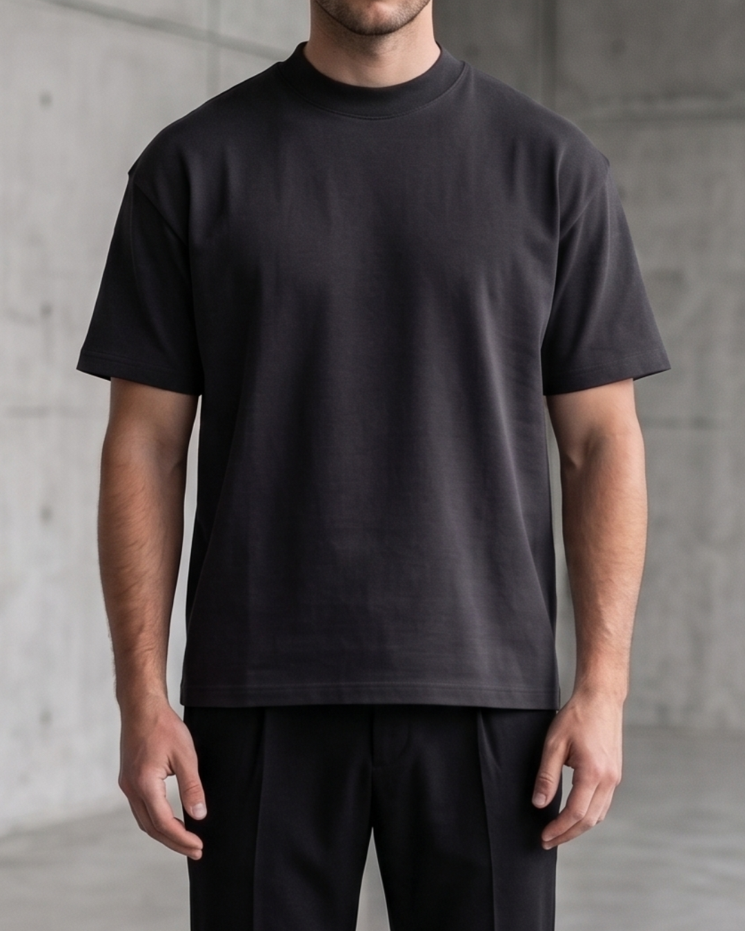 300GSM Heavy-Duty T-Shirt in Black