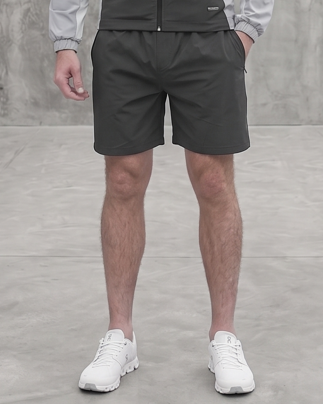 Active Colour Block Short in Grey