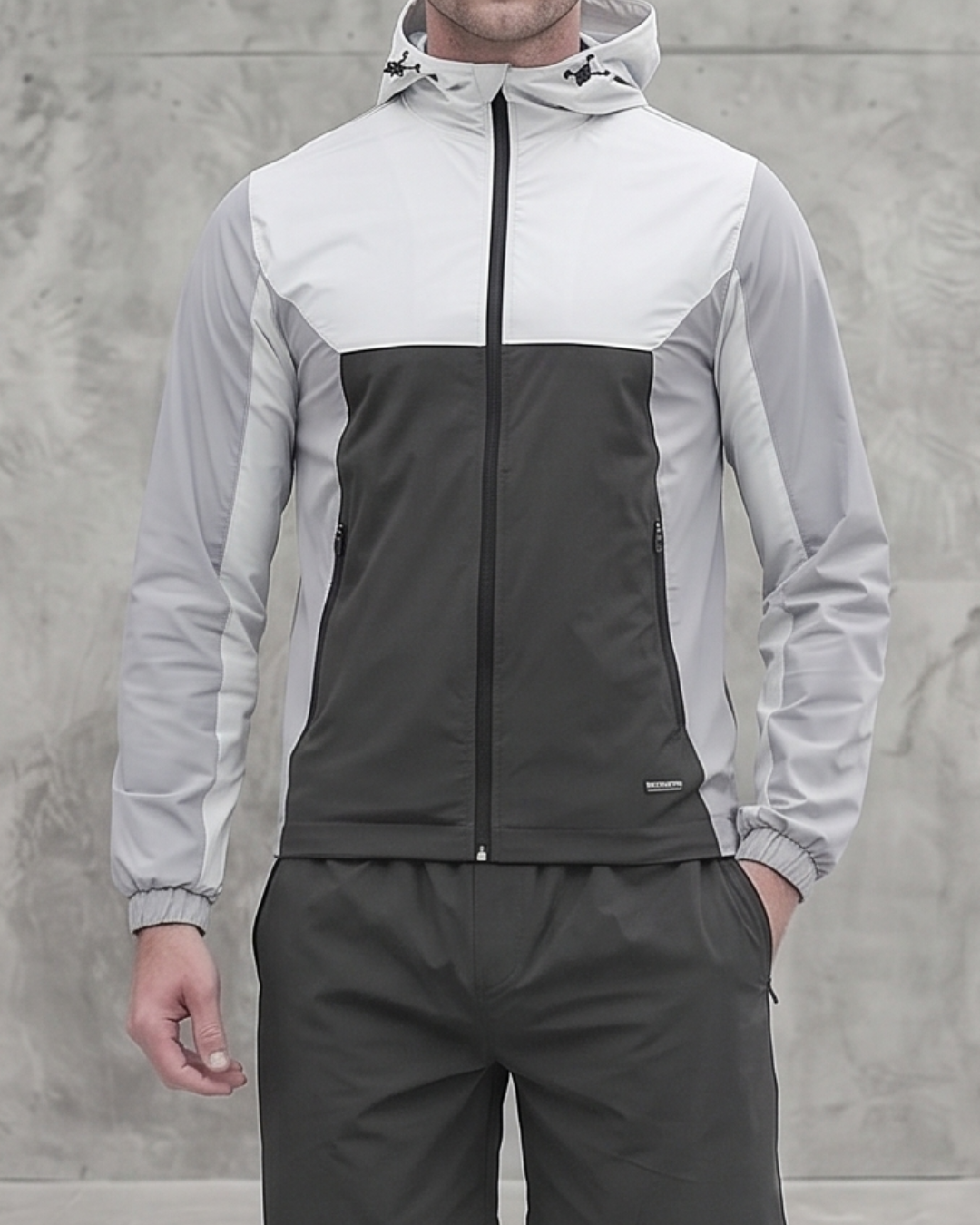 Active Colour Block Jacket in Grey
