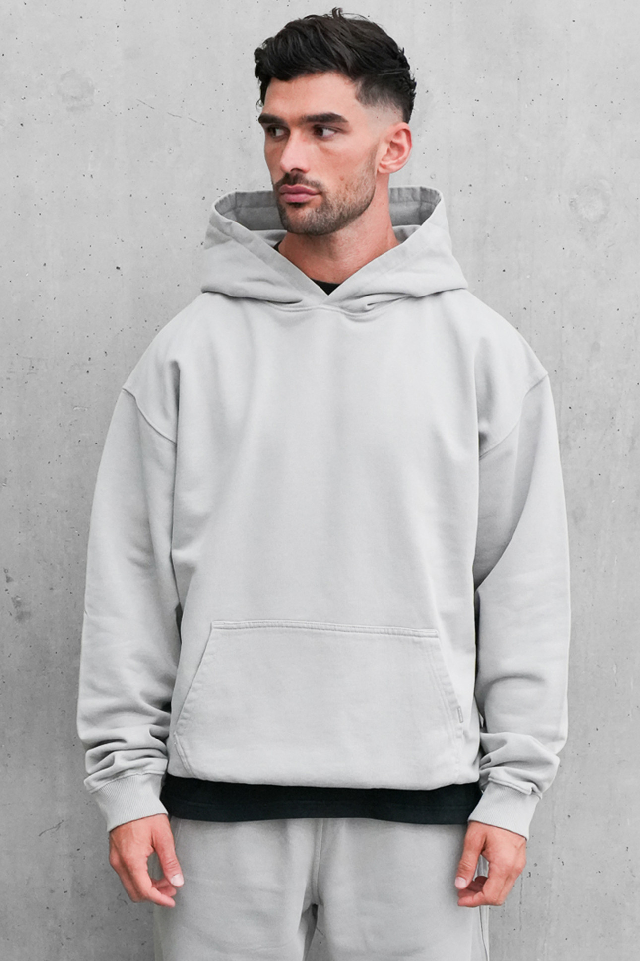 Sustainable Loopback Organic Cotton Hoodie - Grey