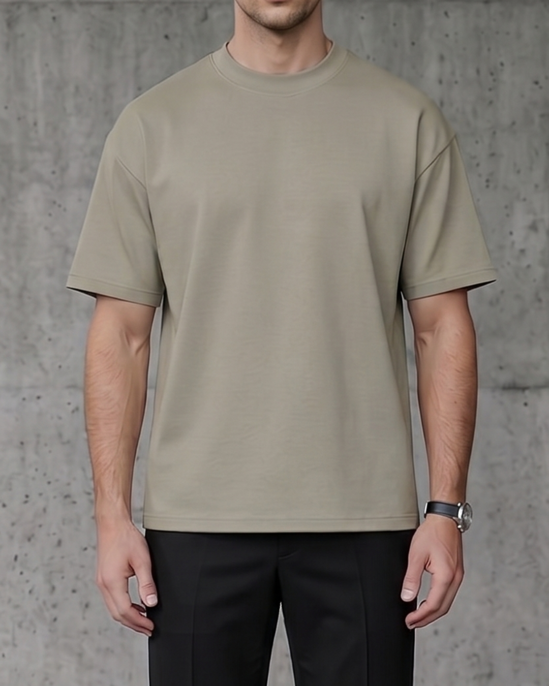 300GSM Heavy-Duty T-Shirt in Olive