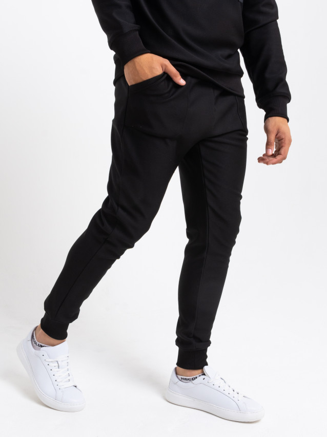 Iconic Premium Velour Lining Tracksuit in Black | Men's Clothing ...