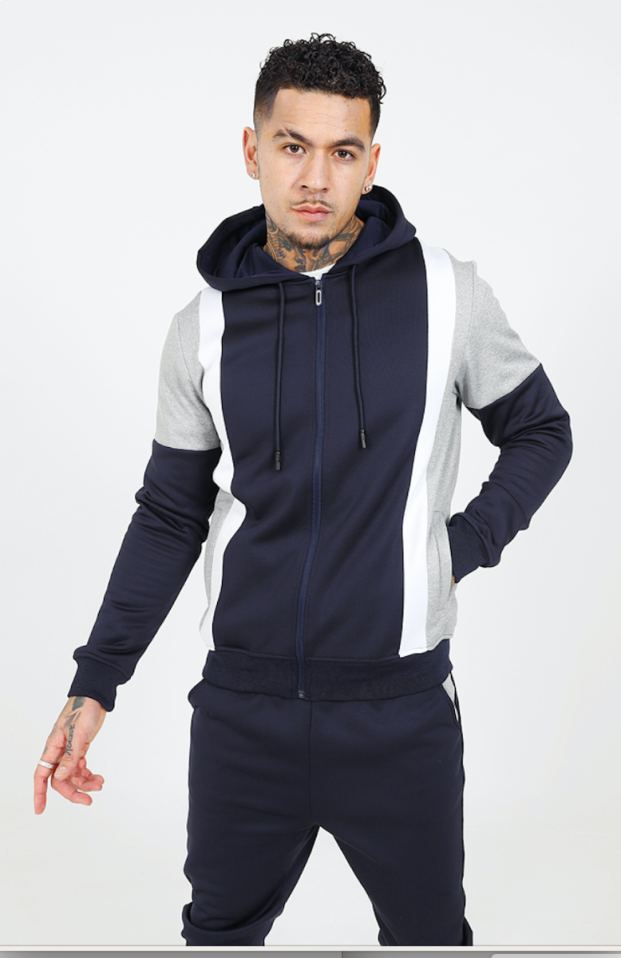Chandler Poly Tracksuit in Navy | Men's Clothing & Fashion | HisColumn