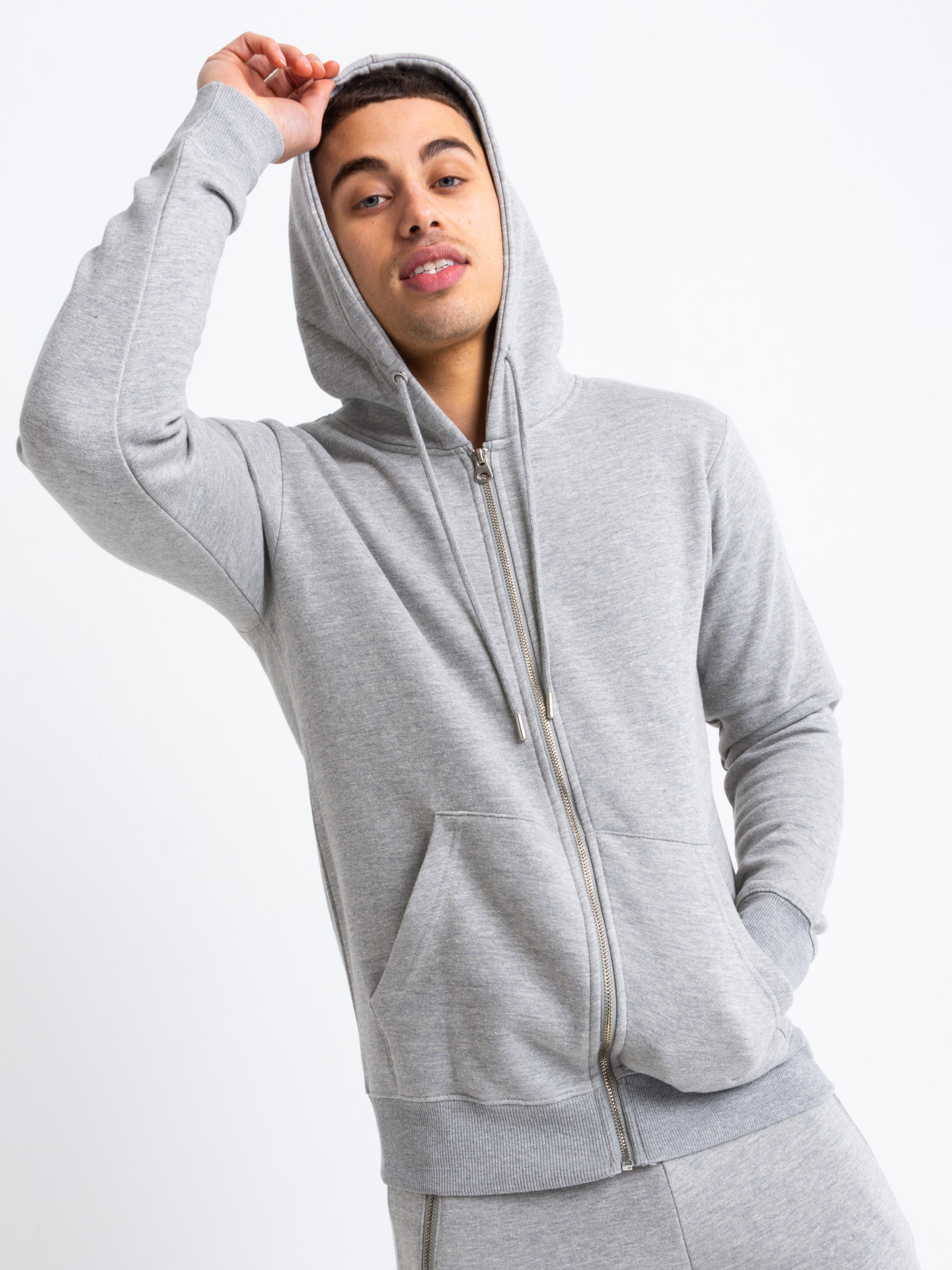 Silver Zip Tracksuit in Grey | Men's Clothing & Fashion | HisColumn