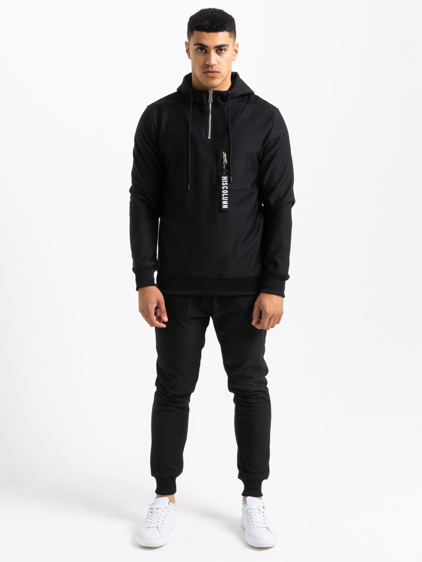 Iconic Premium Velour Lining Tracksuit in Black | Men's Clothing ...